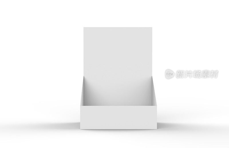 Holder For Advertising, Leaflets, Products Mock Up Template On Isolated White Background